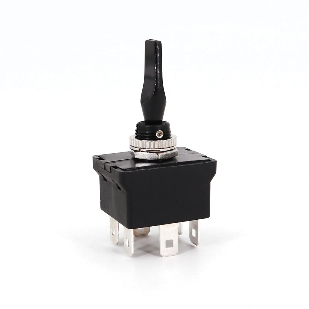 SCI R13-54B 6Pin Momentary MON-OFF-MOM Self-Return DPDT 12mm Car Toggle Switch DC12V 20A