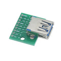 5Pcs USB Adapter PCB - DIY DIP Breadboard Modules - Type A (M / F) / B / Mini / Micro USB Connectors