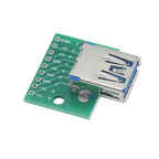 5Pcs USB Adapter PCB - DIY DIP Breadboard Modules - Type A (M / F) / B / Mini / Micro USB Connectors