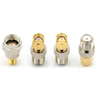5/20Pcs RF Coaxial Coax Adapter, SMA Male To F Female, F-Type Female Jack to SMA Male Plug, Gold Plated Straight Connector