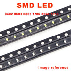 1 reel 0402 0603 0805 1206 3528 5050 5730 3020 3014 4014 SMD LED Red Yellow Green White Blue Orange Light Emitting Diode