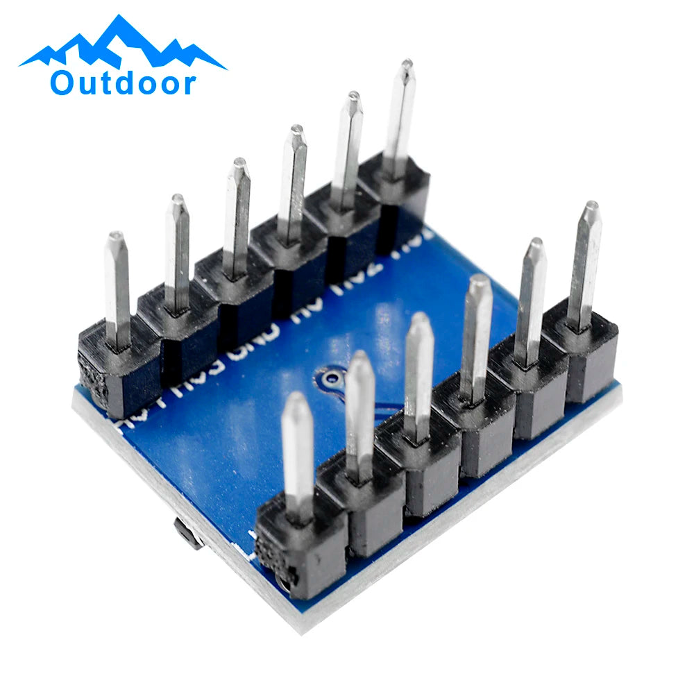 10pcs 4MOS Transistor Level Conversion Module 3V and 5V 4 Channels Logic Level Shifter 4 Way Bi-Directional Module High Speed