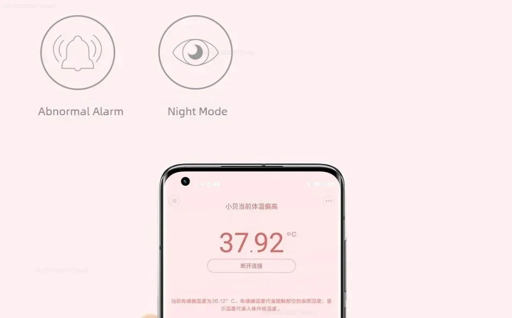Miaomiaoce Digital Baby Smart Thermometer Accurate Measurement Constant Monitor High Temperature Alarm Smart Home Devices