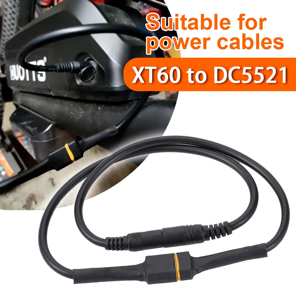 Solar Connection Line XT60 Male/Female Connector To DC5521 18AWG Power Cable Adaptor For Car Battery Charging Adapter Cables