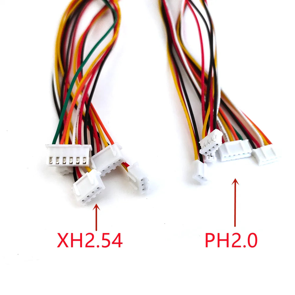 5PCS SM 2.54mm to PH2.0/XH2.54 Plug Socket 2P/3P/4P/5P/6P male Female Conversion Cable 20cm 26AWG Extension Cable