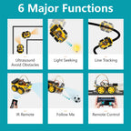 ESP32 Smart Robot Car Kit  Remote Control Car for Arduino Programming Project STEM Education Science Coding Kit