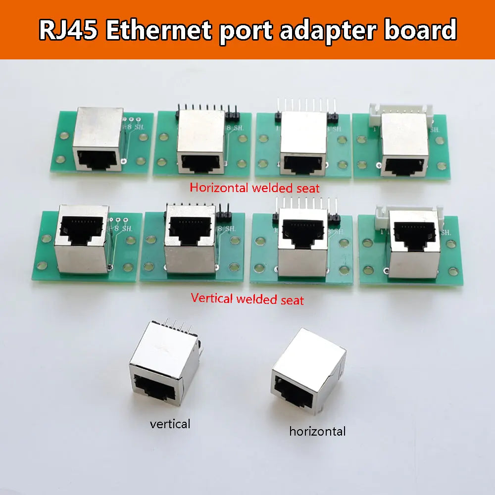 1Pc RJ45 Adapter Test Board To XH2.54 Modular Ethernet Connector Adapter Network Interface + Breakout Board + Pin Header