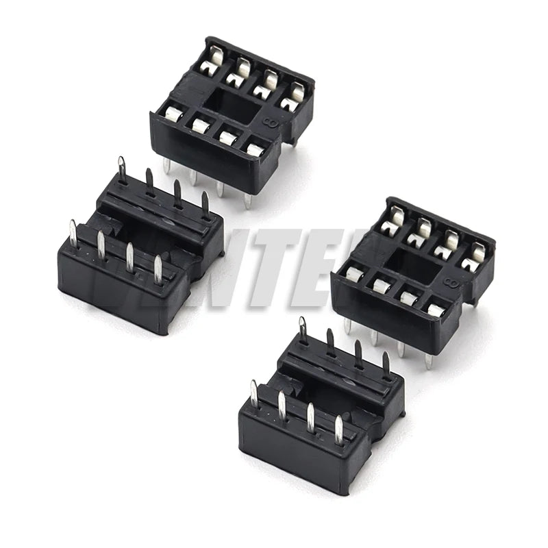 20Pcs (10 Each) 8 Pin DIP Sockets & NE555P IC 555 Timer Programming Oscillator Chip NE555