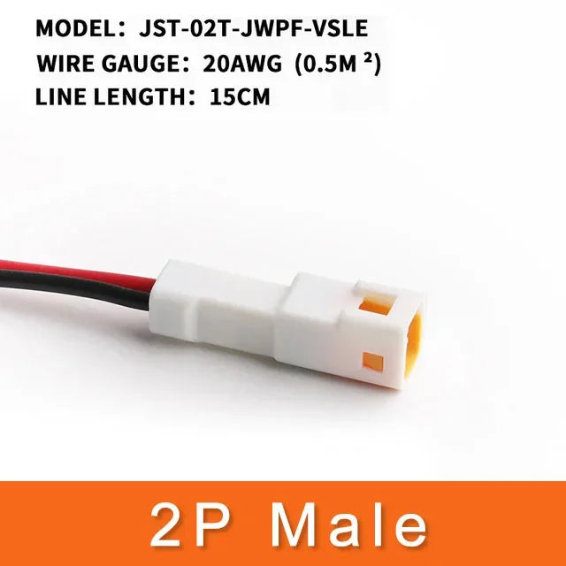 2P 3P 4P 6P 8P 0.6MM Waterproof Wire Connector Plug Male And Female Socket With Cable JST Connectors