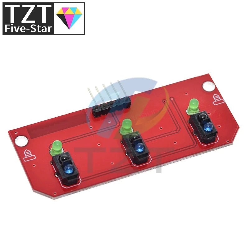 GREATZT Infrared Reflective Sensor TCRT5000 3-way Tracing/tracking Module Line Patrol Obstacle Avoidance Car Robot Sensor Module