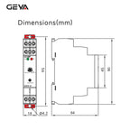 GEYA GRP8 PTC Thermistor Motor Protection Relay AC/DC 24-240V Wide Range Overload Overheat Phase Failure Starter Protection