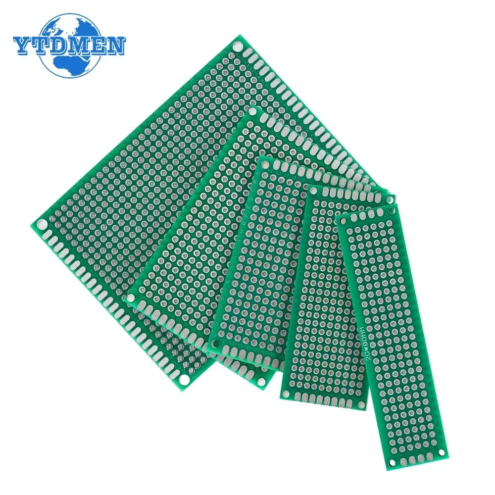 4PCS-40PCS Universal PCB Prototype Board Green Double Sided 2x8 3x7 4x6 5x7 7x9CM Protoboard Breadboard DIY Electronic Kit