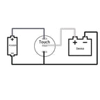 Metal touch sensor switch Stainless steel button jog delay self-locking IP68 waterproof 16/19/22/30mm
