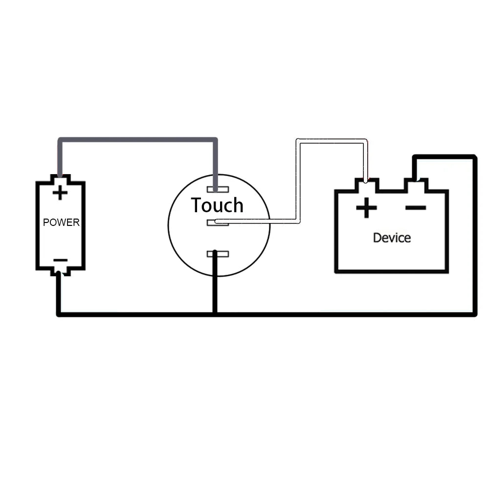 Metal touch sensor switch Stainless steel button jog delay self-locking IP68 waterproof 16/19/22/30mm