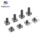 6*6 Tact Tactile Push Button Switch 4.3-13mm SMD DIP 2P/4Pin Micro Switch 6x6 Keys Tact ON/OFF 10 Models for Arduino
