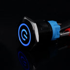 Black Latching Push Button Switch 16/19/22mm with Led Light Waterproof Illuminated  ON OFF Metal Momentary 5V 12V 220V Red Blue