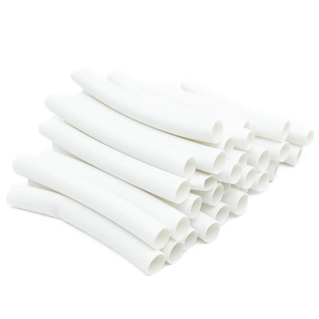 Φ1.6 to Φ50mm Heat Shrink Tubing-3:1 Ratio Dual Wall Adhesive Lined Shrinkable Wire Wrap Tube Waterproof Industrial White