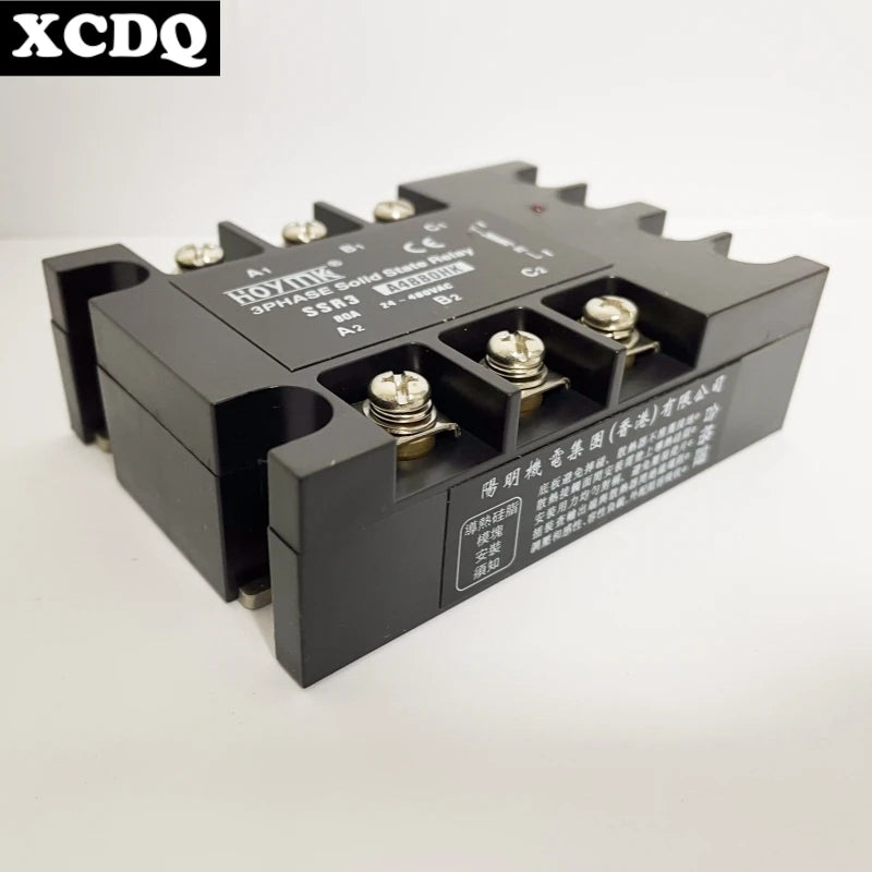 3 Phase Solid State Relay AC to AC 75-280V Input 24-480V Load 110 Volt Power Rele 220V 230V Voltage Control Relay 10-100A
