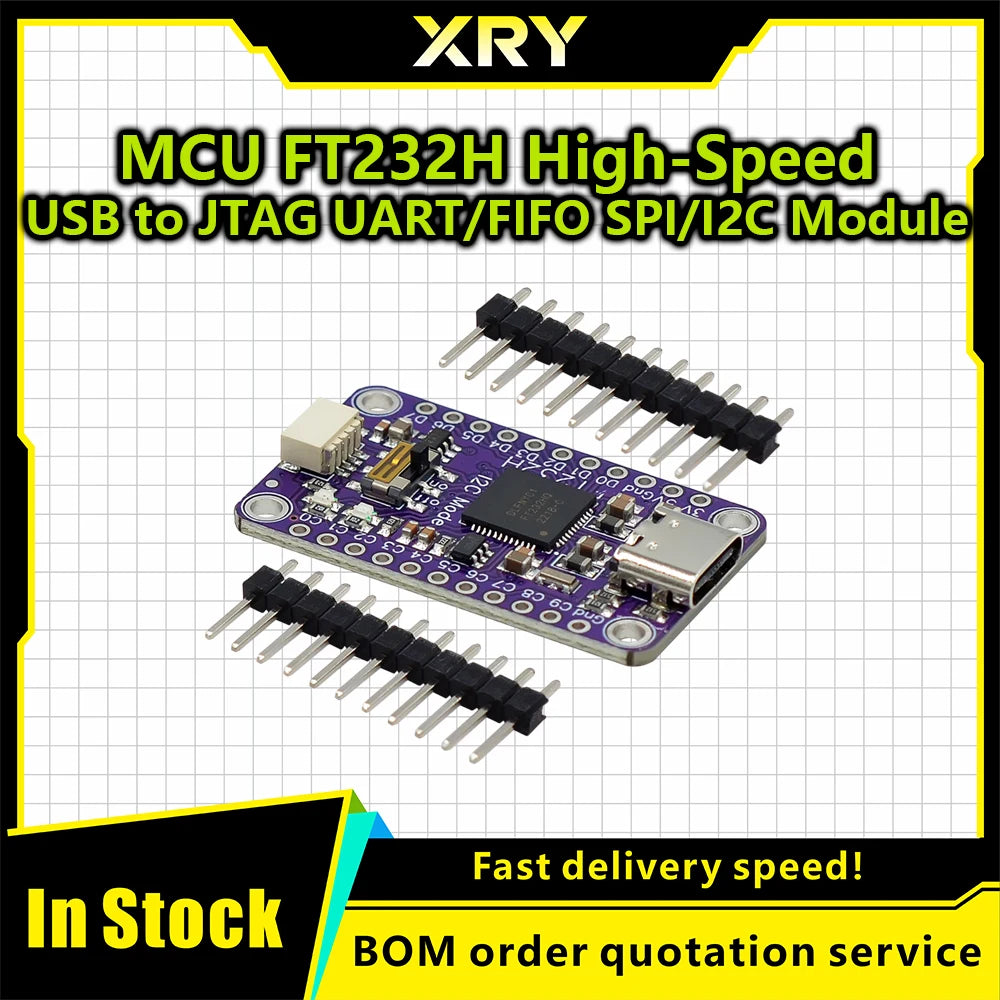 XRY MCU FT232H High-Speed Multi-Function USB to JTAG UART/FIFO SPI/I2C Module