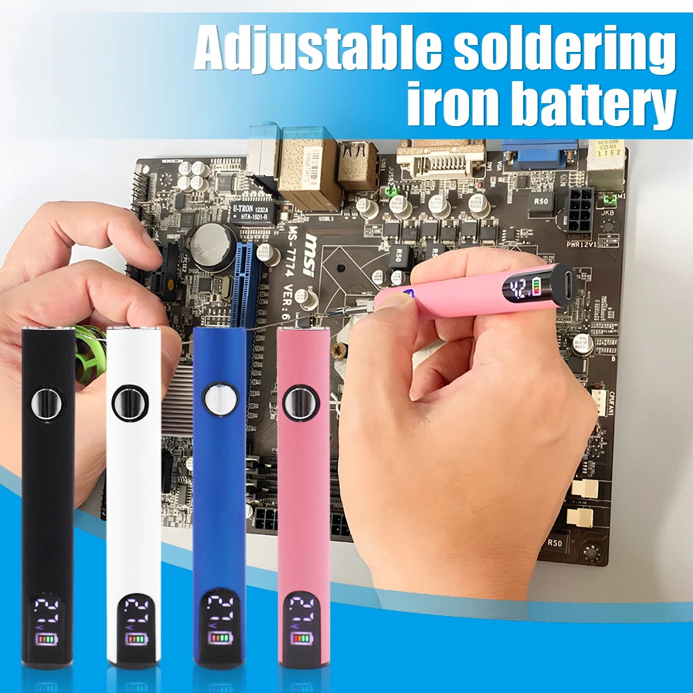 5/10pcs Mini Soldering Iron Pen Kit 3 Gear Adjustable Voltage 400mah Battery Cart Pen with USB Charger Welding Tool Kit
