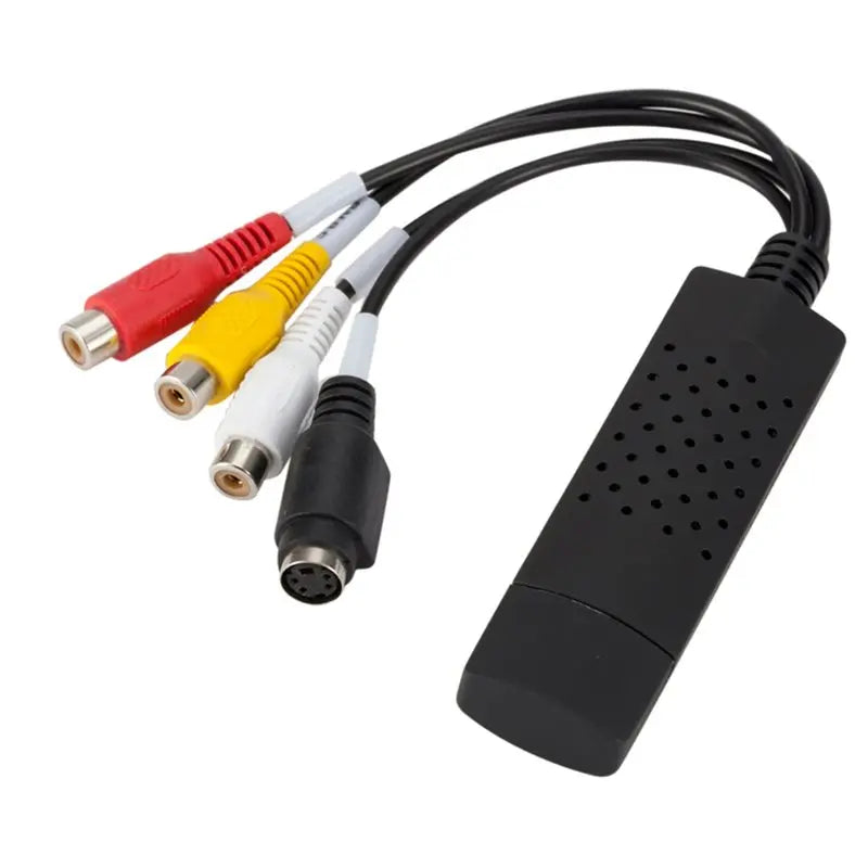B03B-USB 2.0 VHS To DVD Converter Record Capture Card Convert Analog Video To Digital Format Audio Video DVD VHS PC Adapter