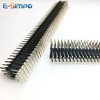 5pcs 2.54mm 3*40P Triple Row Straight 90D Right Angle R/A Breakaway Rohs Gold PCB Male Female Pin Header Connector 3x40pin