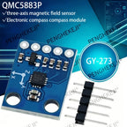 1/3/5/10/30PCS GY-273 QMC5883P electronic compass compass module three-axis magnetic field sensor