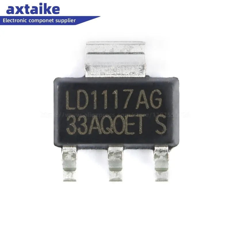 20PCS LD1117AG LD1117-ADJ LD1117-5.0 LD1117-3.3 LD1117-2.5 LD1117-1.8  LD1117-1.2 SOT-223 Low Dropout Linear Regulator Chip IC