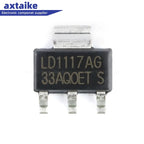 20PCS LD1117AG LD1117-ADJ LD1117-5.0 LD1117-3.3 LD1117-2.5 LD1117-1.8  LD1117-1.2 SOT-223 Low Dropout Linear Regulator Chip IC