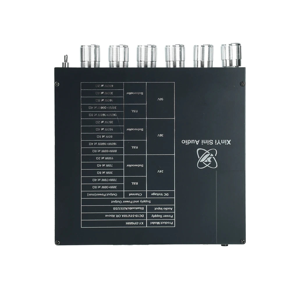 2 1 Channel High Power Subwoofer Amplifier XY DP600H Dual TPA3255 Chip DC 19 51V 10A Bluetooth AUX U Disk Input Cooling Fan