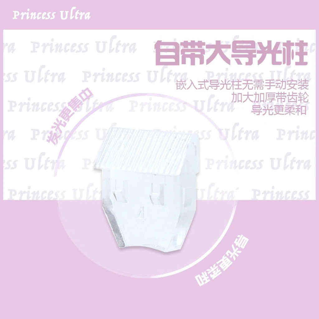 MMD Princess V5 Ultra Switch Linear Tactile 5Pin 38/45/53/48/60g Mechanical Keyboard Switches HIFI Milk Shell SMD Factory lubed