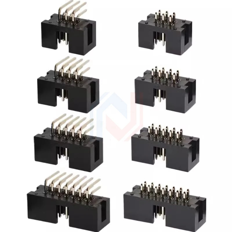 10Pcs Pitch 1.27mm 2.0mm 2.54mm Male Socket Straight IDC Box Headers PCB CONNECTOR DOUBLE ROW DC3 HEADER DIP 6/10/20/26/34/40Pin