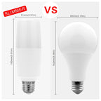No Flicker 5W 10W 15W 20W LED Cylindrical Corn Bulb E27 E14 Light Bulb AC220V LED Lamp Home Decoration Chandelier Candle Light