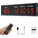 2025 Trend Large Digital Countdown Clock,LED Display, 999 Day Countdown Timer For Christmas, Count Up/Down Calendar For US US Pl