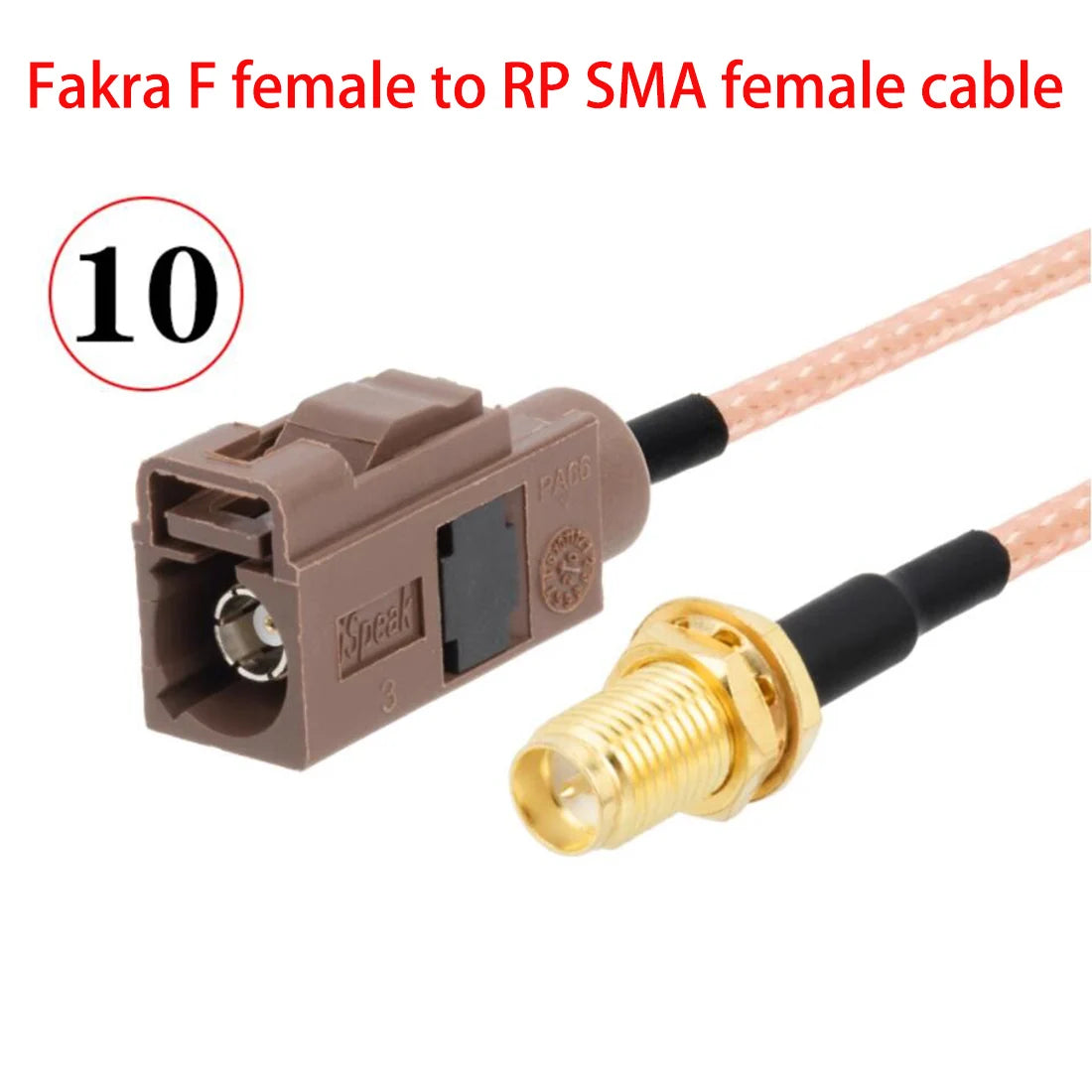1PC Fakra F Male Female Brown Color To SMA Plug Jack Pigtail Cable Adapter RG316 15cm /30cm/50cm/100cm Wholesale NEW
