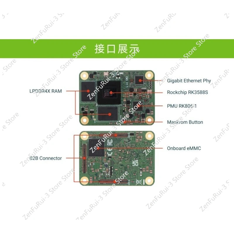 Radxa CM5 RK3588S2 Octa-core CPU Core Board, Computing Module, for Raspberry Pi