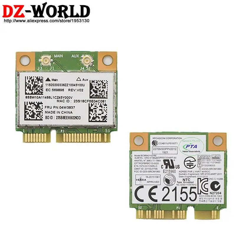 BCM43142 BCM943142HM 04W3837 WIFI Wireless Card Bluetooth 4.0 for Lenovo E330 E431 E531 E430C E530 S431 S531 L430 L530 E145 E335