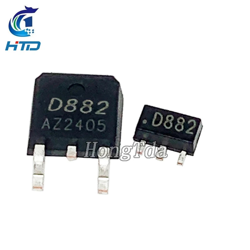 20PCS 2SB772 2SD882 SOT-89 B772 D882 TO-252 SMD PNP MEDIUM POWER TRANSISTOR