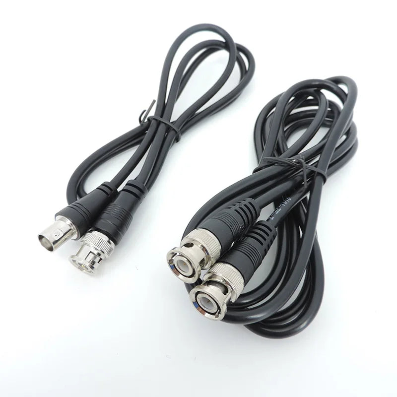 BNC Male to Male Female Adapter Dual Head Cable Video Connector Extension Pigtail Wire For CCTV Camera Accessories 0.5m-3meters
