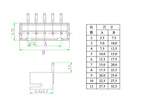 100Pcs JST XH2.54mm Connector Male Header Housing Right Angle PCB Plug 2.54mm Pitch Plastic Shell 2P 3P 4P 5P 6P 7P 8P 10P 12Pin