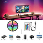 1-30M USB LED Strip Lights App Control Color Changing 5050 RGB Led Light TV Backlight Luces Led Flexible Lamp Tape for Room Deco