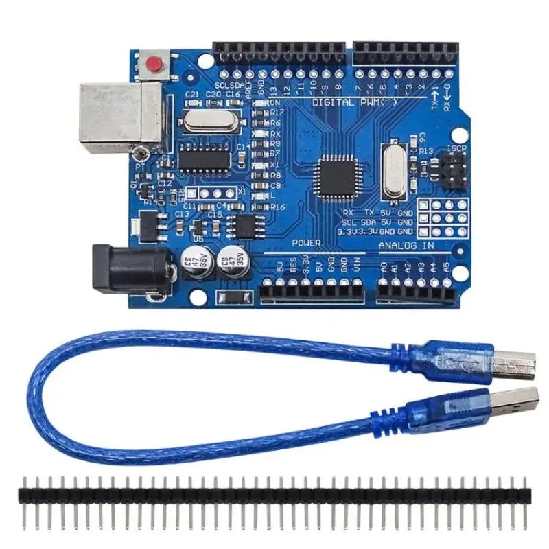 UNO R3 ATmega328P CH340G w/ Pin Header & USB Cable for Arduino ESP8266 Raspberry Pi STM32 Mega 2560 Pro Mini DIY Starter Kit