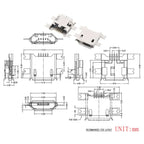 10PCS Micro USB 2P 5P Jack Charging Port Plug Dock Charger DIP SMD For Phone Tabletels Speakers Etc Port Socket Power Connector