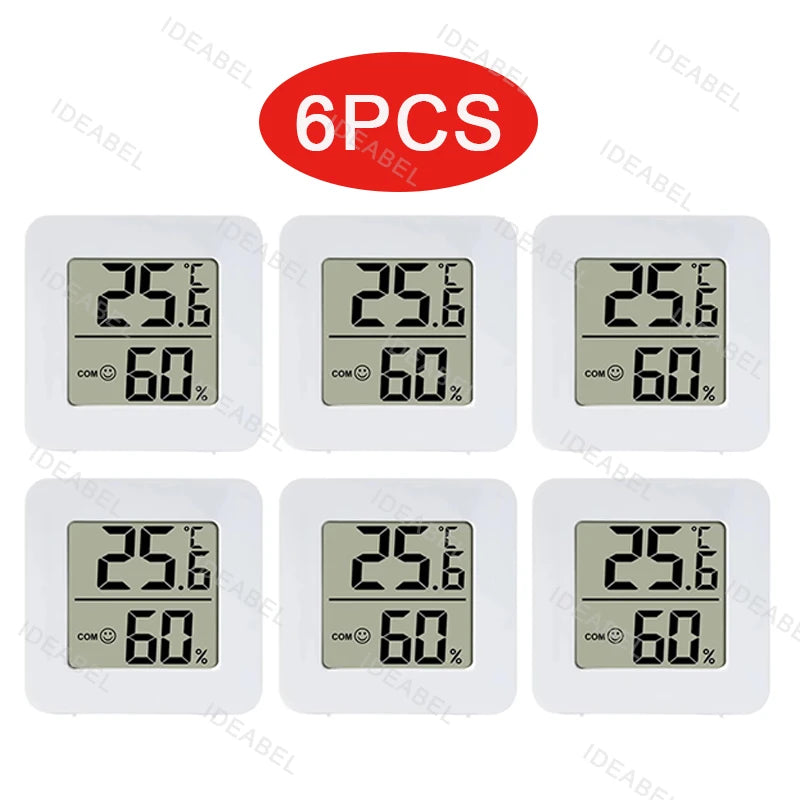 6-10PCS Mini LCD Digital Thermometer Hygrometer Indoor Room Temperature Humidity Meter Sensor Gauge Weather Station