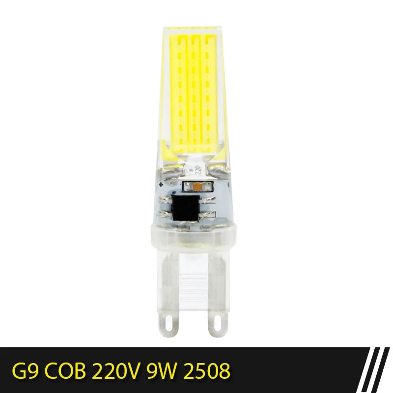 G4 LED COB Lamp E14 G9 12V 220V Dimmable 6W 9W COB LED Bulb Lampada LED Lighting Replace Halogen Spotlight Chandelier LED Lamp