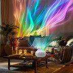 RGB Projection Night Lights Aurora Starry Northern Light Projector Atmosphere Lamp USB Plug Remote Control for Room Party Decor