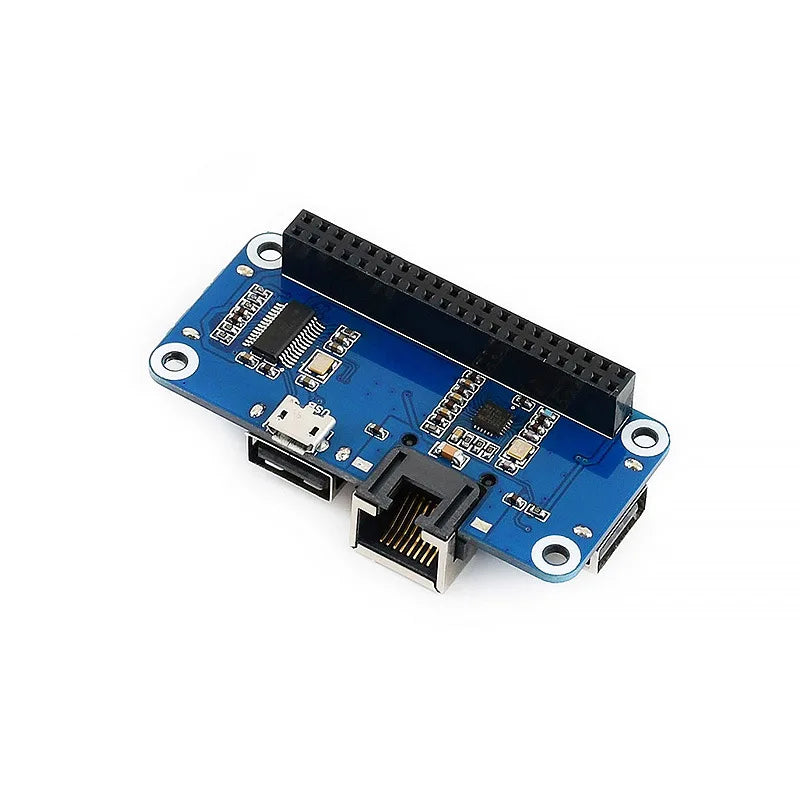 Raspberry Pi Zero 2W USB to RJ45 Ethernet Adapter with USB 2.0 Hub Expansion Board