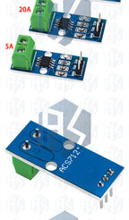 1~10PCS ACS712 5A 20A 30A  Range Hall Current Sensor Module ACS712 Module For Arduino 5A 20A 30A