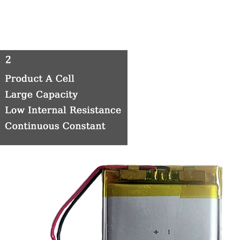 603450 3.7V 1200mAh Lithium Polymer LiPo Rechargeable Battery with jst PH 2.0mm 2pin plug For MP3 Laptop PC Camera GPS