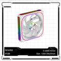 V360/120 ARGB Computer Case Cooling Fan, Infinity Mirror Series/CD pattern/Hydraulic bearings Integrated cooling fan